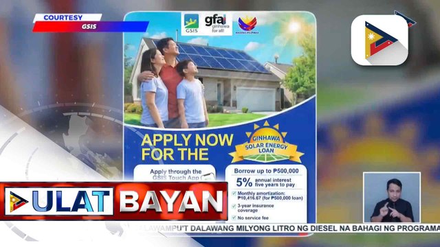 GSIS, binuksan ang Ginhawa Solar Energy Loan Program para sa abot-kayang solar panels