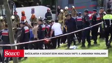 Bağcılar'da 4 cezaevi sevk aracı kaza yaptı; 6 jandarma yaralandı