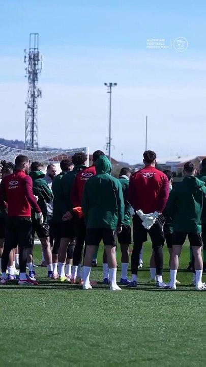 Dernier entrainement avec Algérie-Guatemala