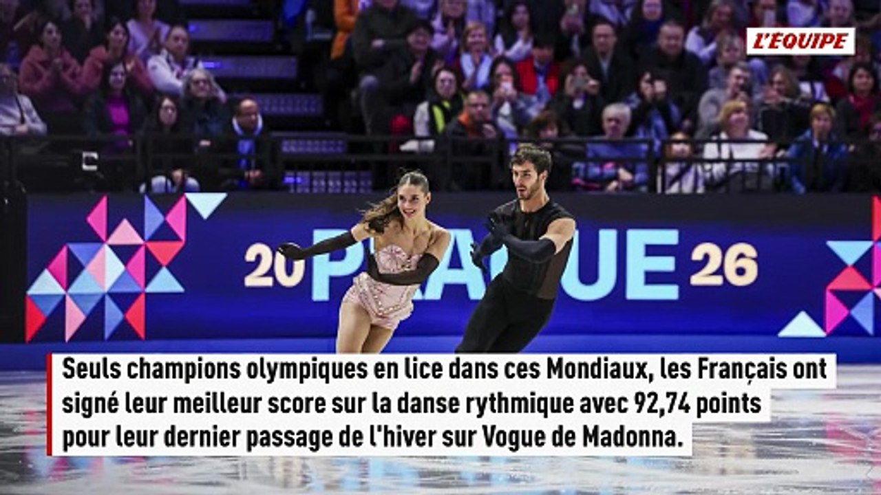 Laurence Fournier Beaudry et Guillaume Cizeron battent leur record en danse rythmique - Patinage artistique - Championnats du monde