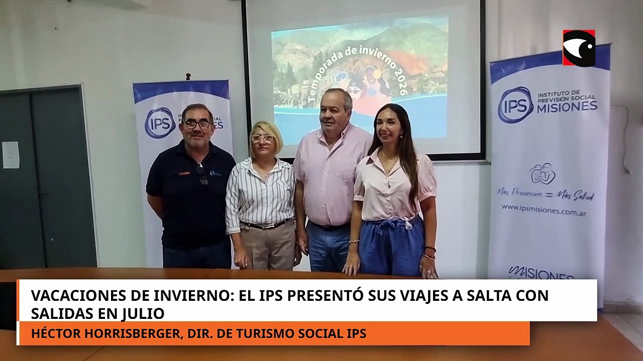 El IPS presentó sus viajes a Salta con salida en julio
