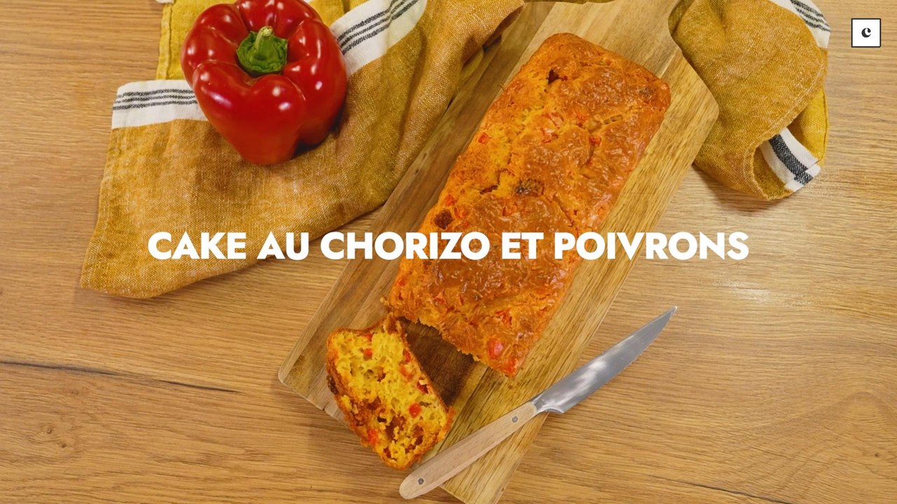 cake au chorizo et aux poivrons