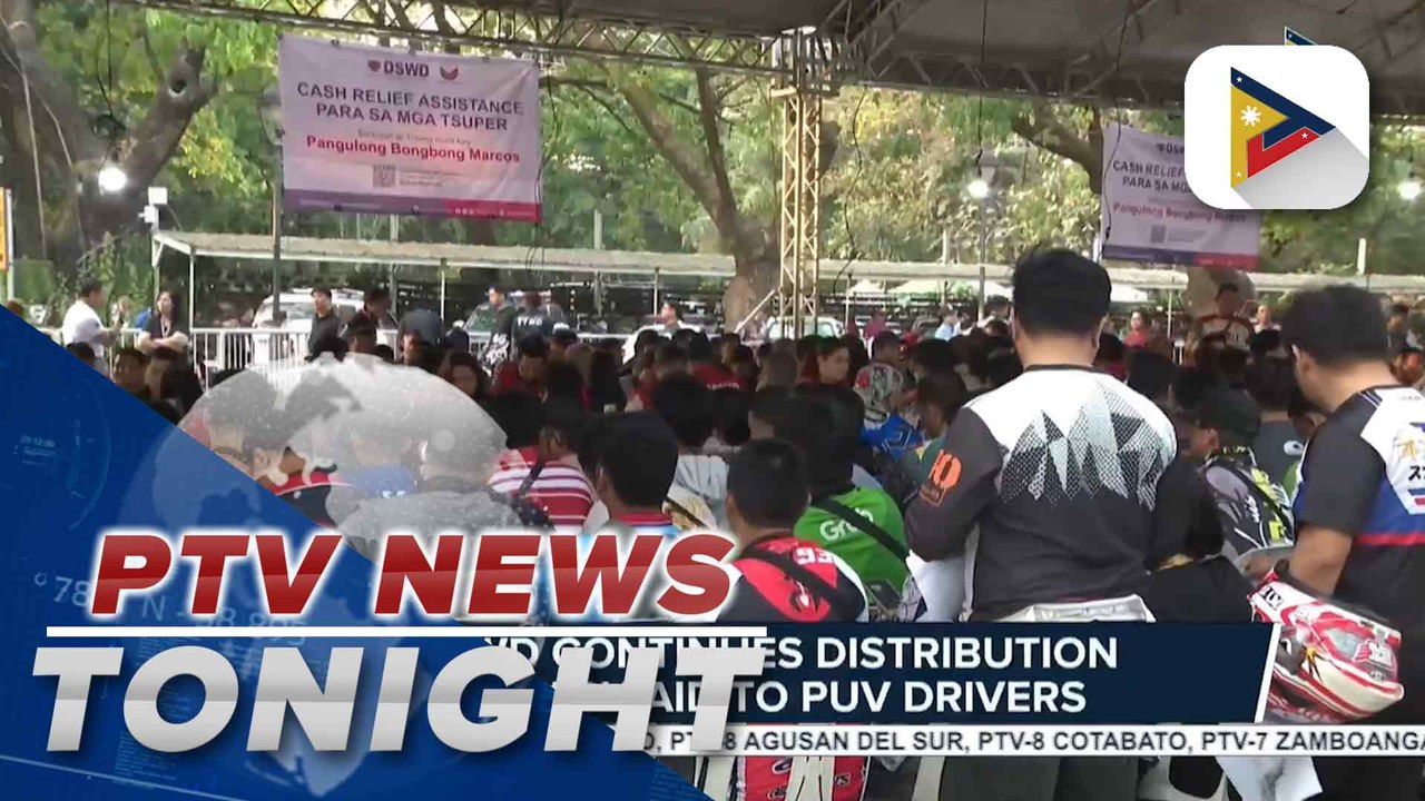 DSWD continues distribution of cash aid to PUV drivers, delivery riders