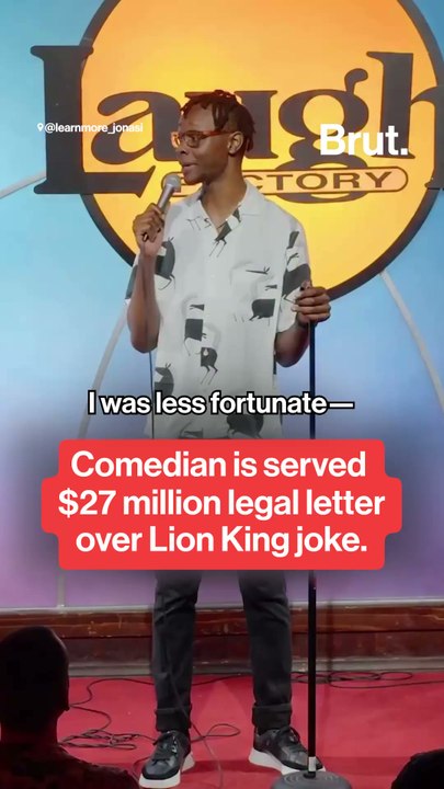 Comedian is served $27 million legal letter over Lion King joke.