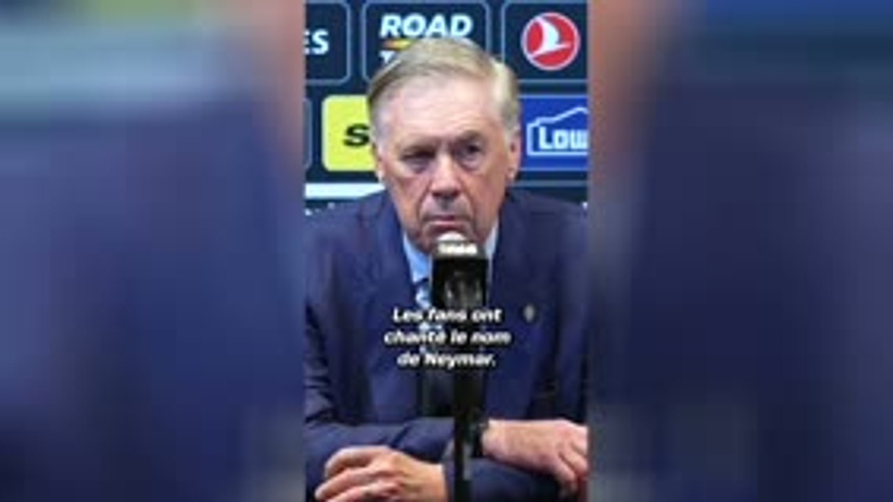 Brésil - Ancelotti pas touché par les chants sur Neymar