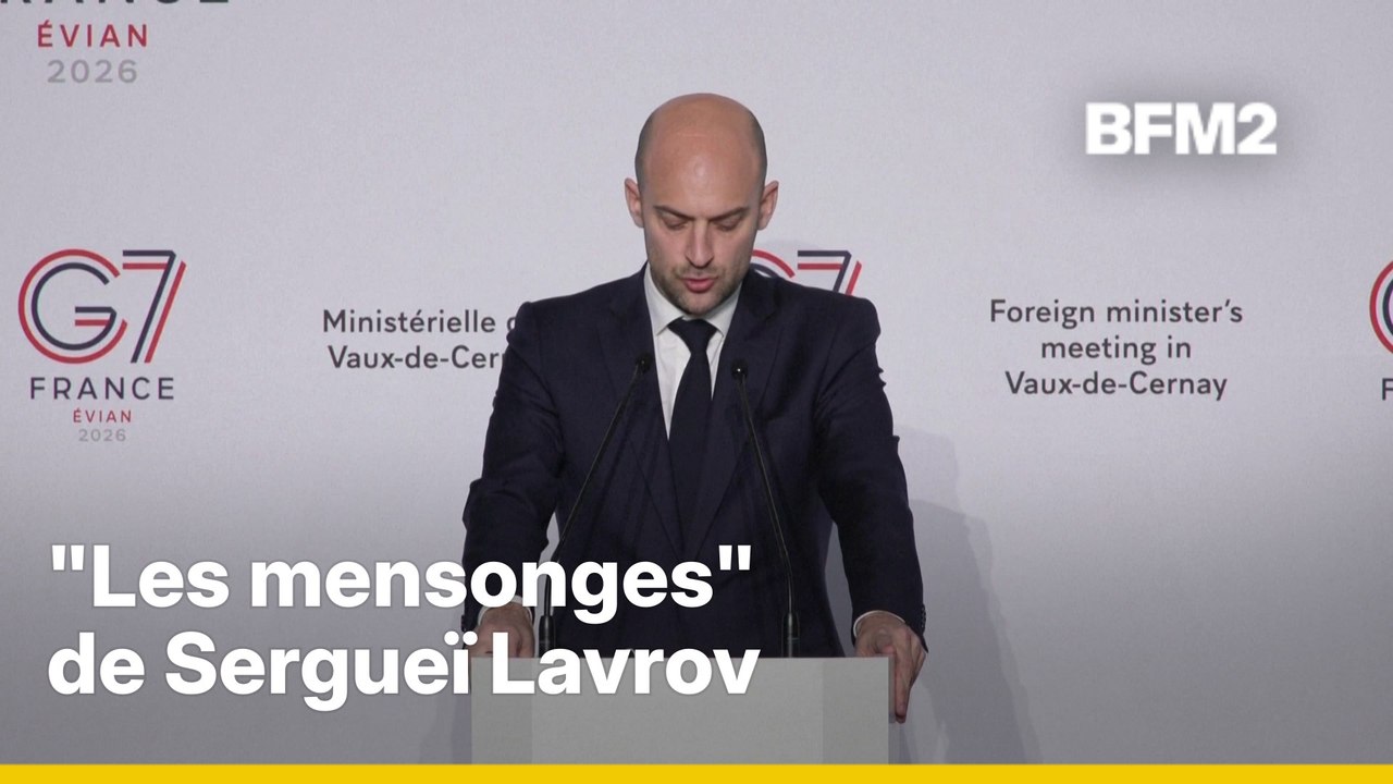 "Hypocrisie", "propagande" : la charge de Jean-Noël Barrot contre le ministre russe Sergueï Lavrov