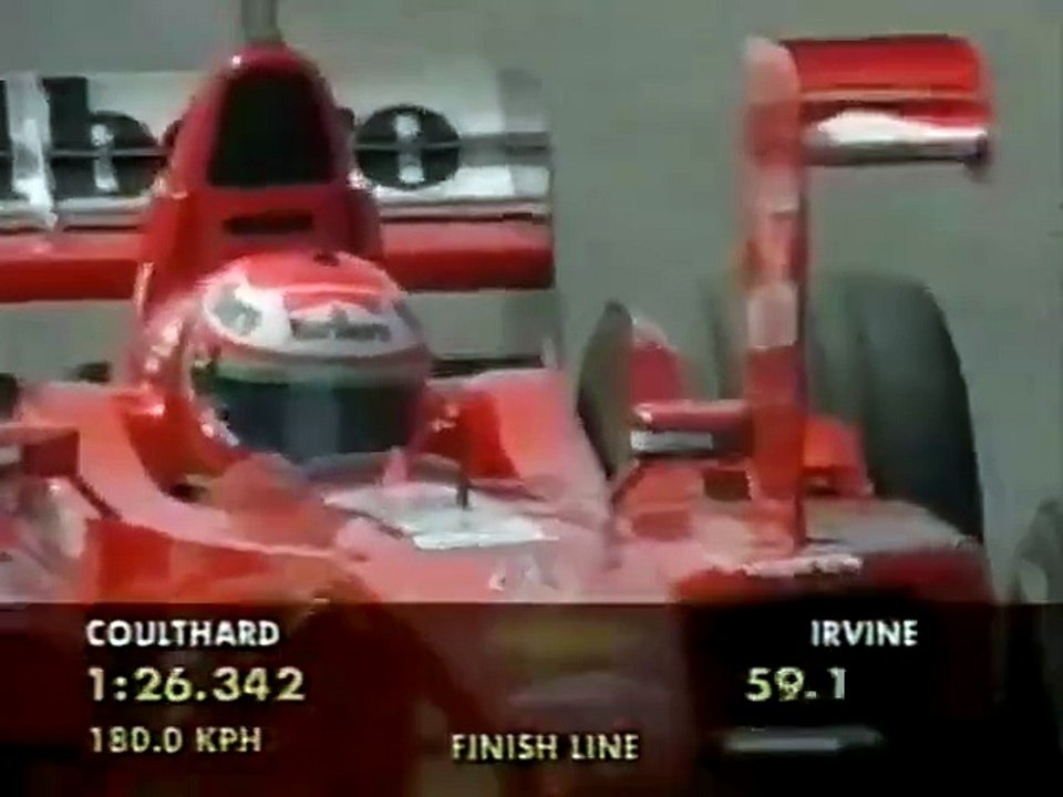 F1 – Eddie Irvine (Ferrari V10) laps in qualifying – San Marino 1998