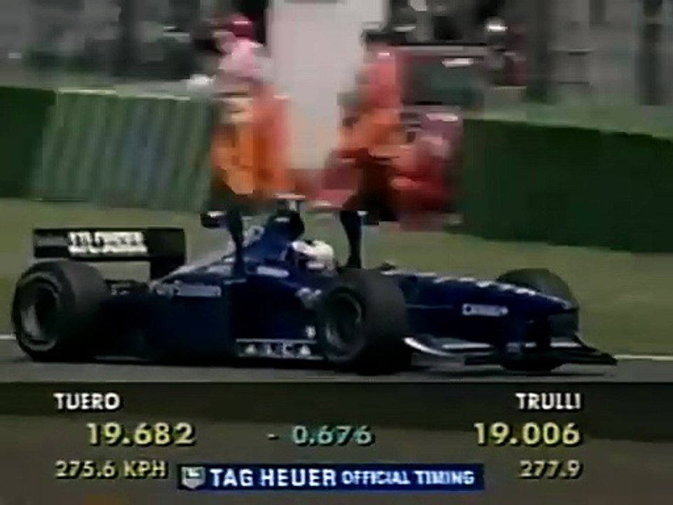 F1 – Jarno Trulli (Prost Peugeot V10) laps in qualifying – San Marino 1998
