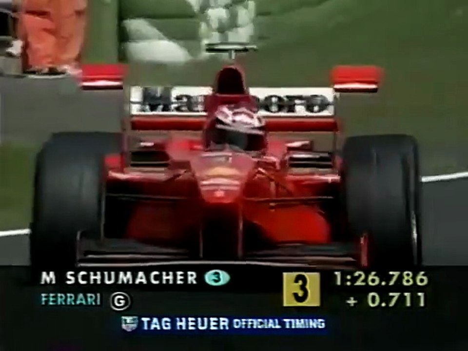 F1 – Michael Schumacher (Ferrari V10) lap in qualifying – San Marino 1998