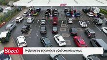 İngiltere'deki benzinliklerde petrol arzındaki aksamalar nedeniyle yoğunluk oluştu