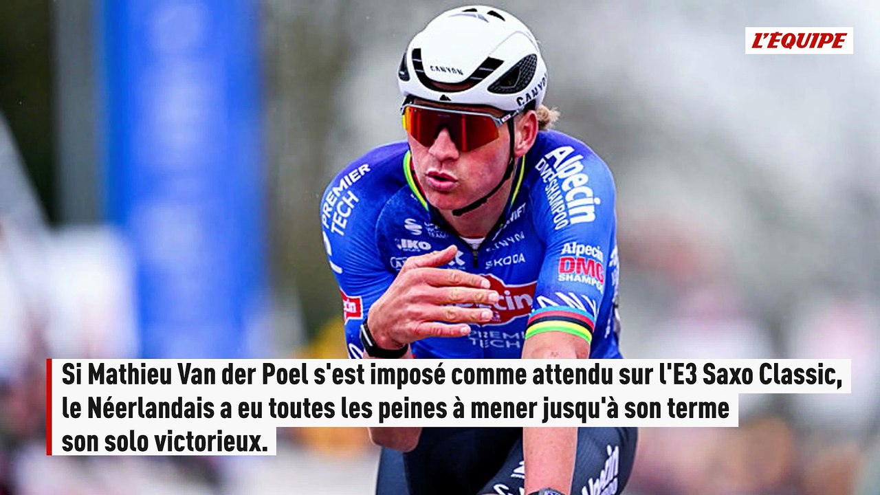 L'incroyable mésentente qui permet à Mathieu Van der Poel de remporter l'E3 Saxo Classic - Cyclisme