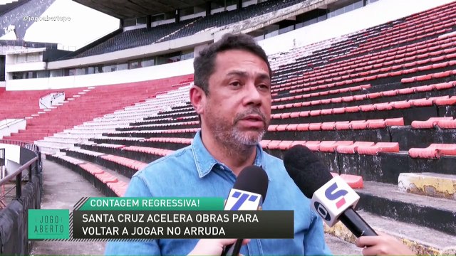 Santa Cruz acelera obras para voltar a jogar no Arruda