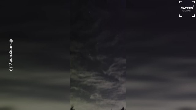 Fireball Meteor Streaks Across Night Sky