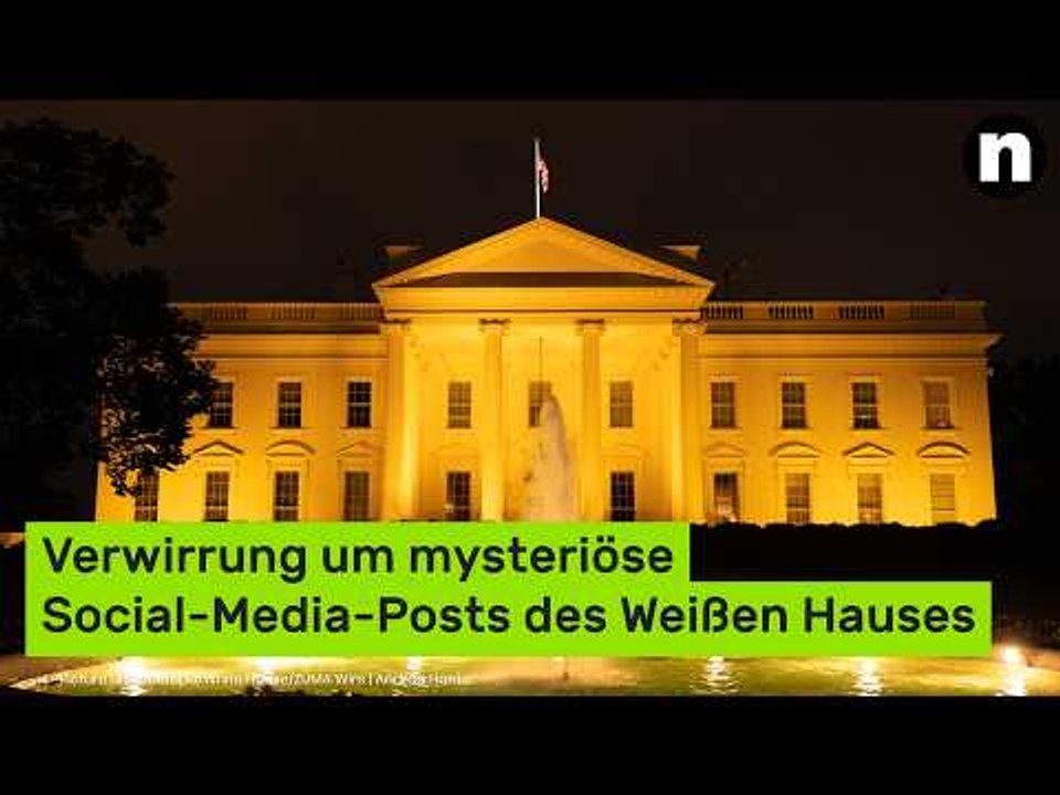 Donald Trump: Verwirrung um mysteriöse Social-Media-Posts des Weißen Hauses