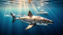 Shark Circling Boat – Silent Threat