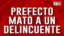 Prefecto mató a un delincuente: estaba manejando un auto de aplicación