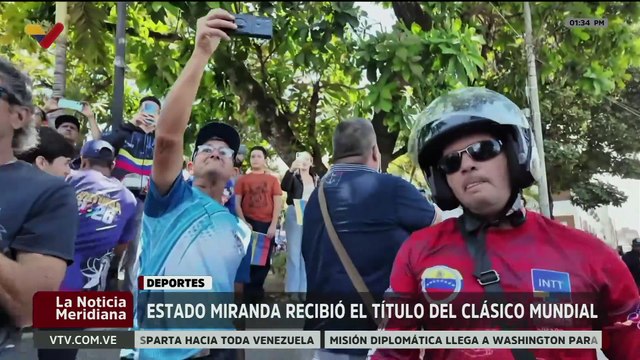 Miranda | Aficionados celebraron la llegada del trofeo del Clásico Mundial de Béisbol en Los Teques