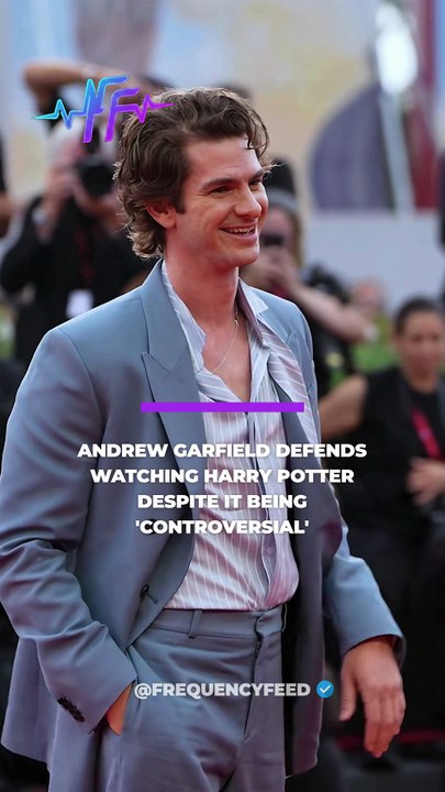 Andrew Garfield has defended his decision to watch the Harry Potter films, while acknowledging the franchise's controversial status.