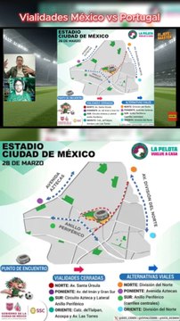 Cierres viales alrededor del Estadio Ciudad de México