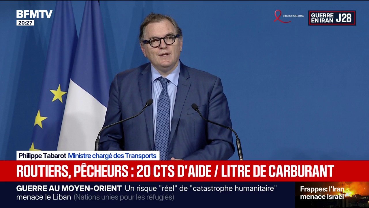 Aides carburants de 20 centimes/litre pour le transport routier et la pêche: “Nous mettons en place une aide exceptionnelle”, annonce Philippe Tabarot, ministre chargé des Transports