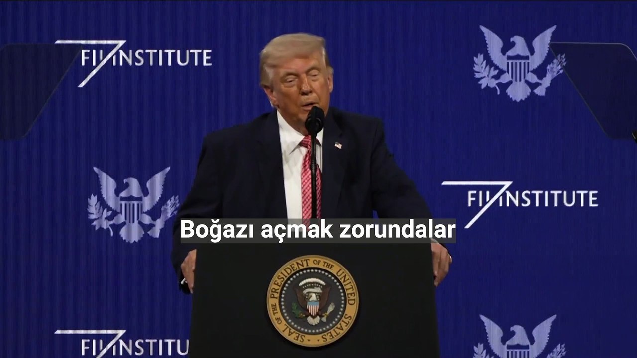 Donald Trump yanlışlıkla Hürmüz Boğazı yerine "Trump Boğazı" dedi