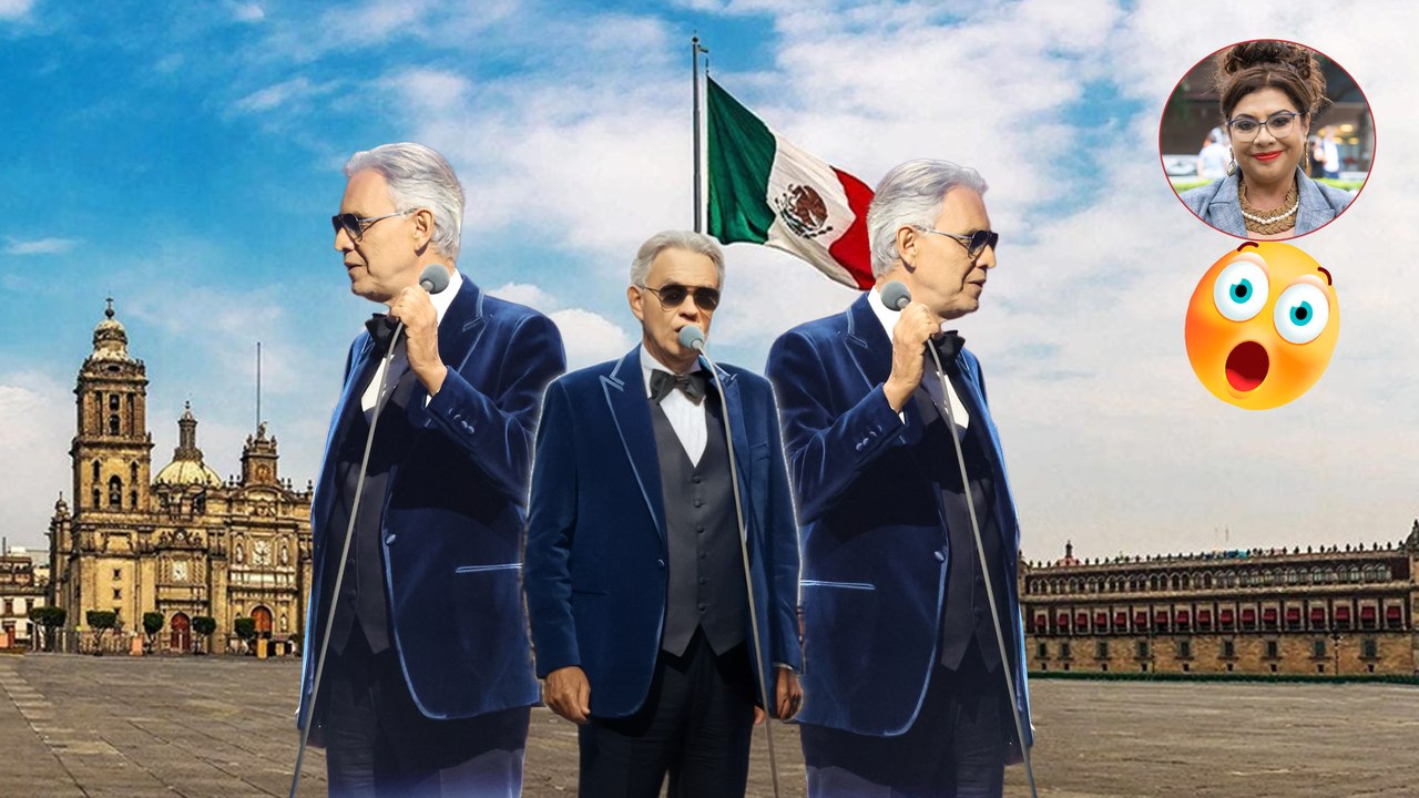 Andrea Bocelli llega al Zócalo con concierto gratuito; así lo informa Clara Brugada