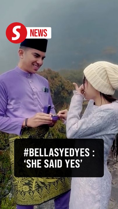 ‘She said yes’: Bella Astillah gets engaged to Syed Saddiq