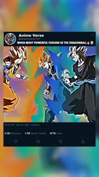 WHEN MOST POWERFUL FUSIONS IN THE DRAGONBALL🔥💀