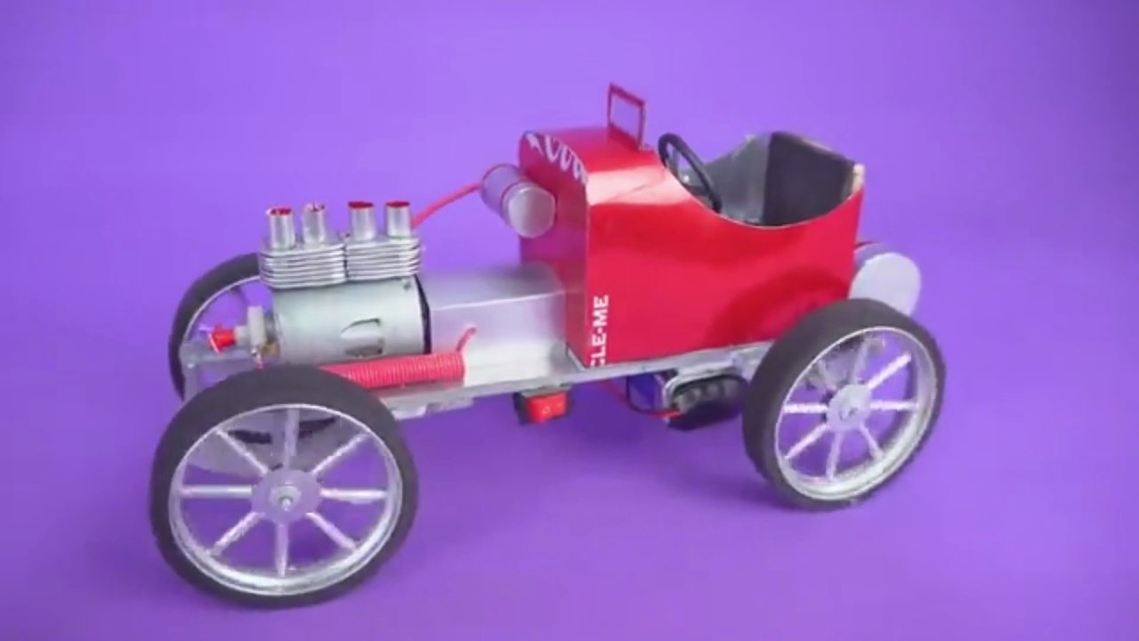 Amazing Model Vintage Racing Car made with Soda Cans