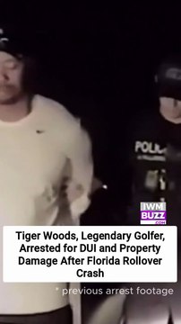 Tiger Woods, Legendary Golfer, Arrested for DUI and Property Damage After Florida Rollover Crash