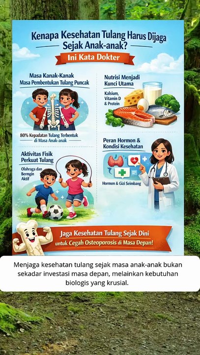 Kenapa Kesehatan tulang harus di jaga sejak anak anak