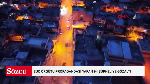Sanal medyadan suç örgütü propagandası yapan 94 şüpheliye gözaltı