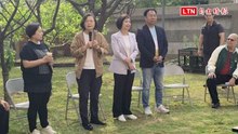 重返台中豐原「德川家康」社區  蔡英文笑談2貓2狗家庭地位