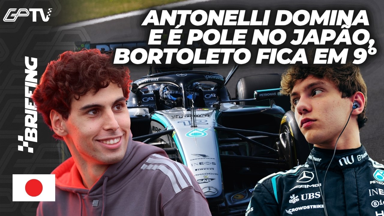 🔴 F1 AO VIVO: ANTONELLI POLE, BORTOLETO 9º | CLASSIFICAÇÃO GP JAPÃO 2026 [Briefing]