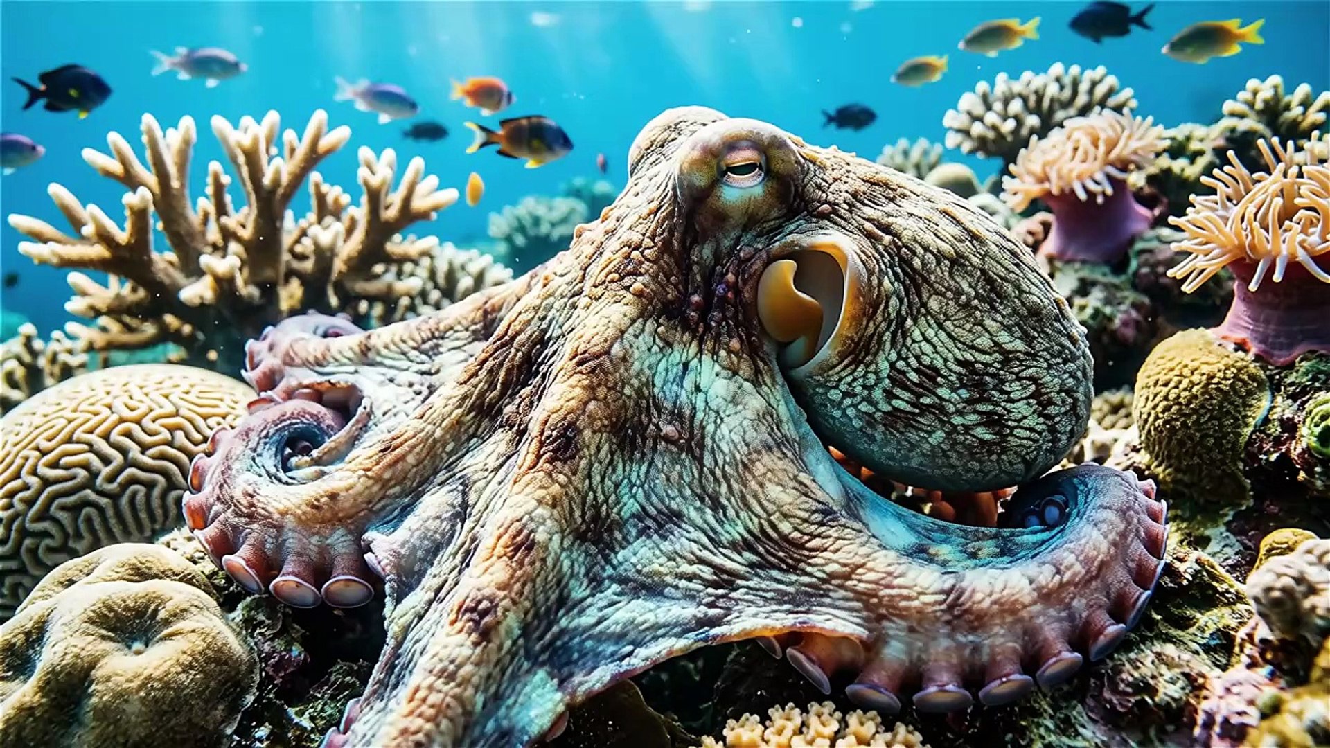 ⁣Octopus Camouflage Escape