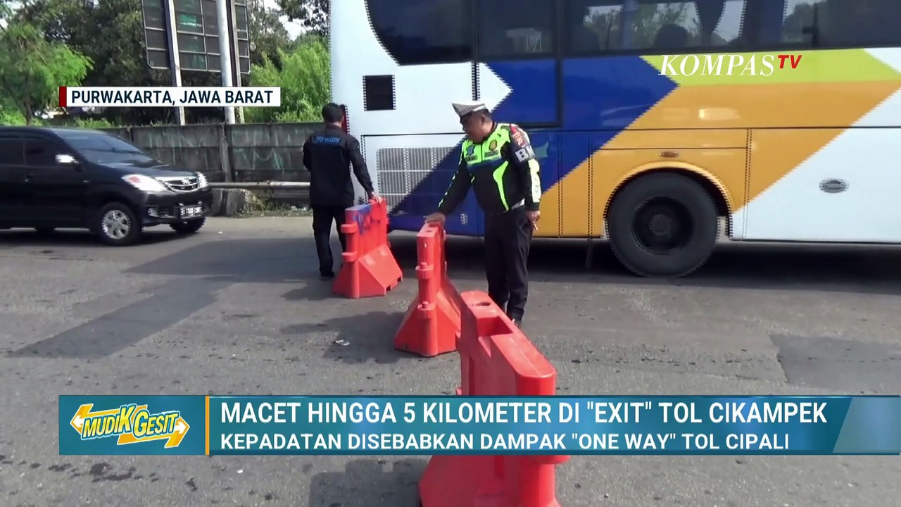 Dampak One Way Tol Cipali, Exit Tol Cikampek Alami Macet hingga 5 Kilometer | KOMPAS PETANG