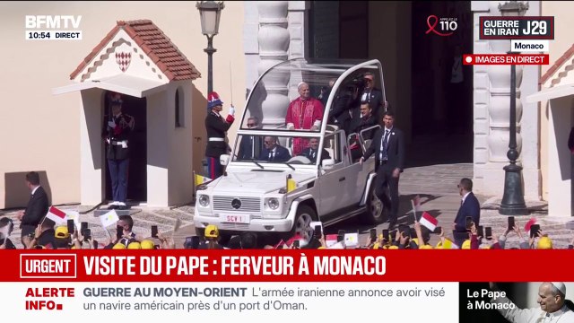 Visite du pape Léon XIV à Monaco: le souverain pontife s’élance en papamobile