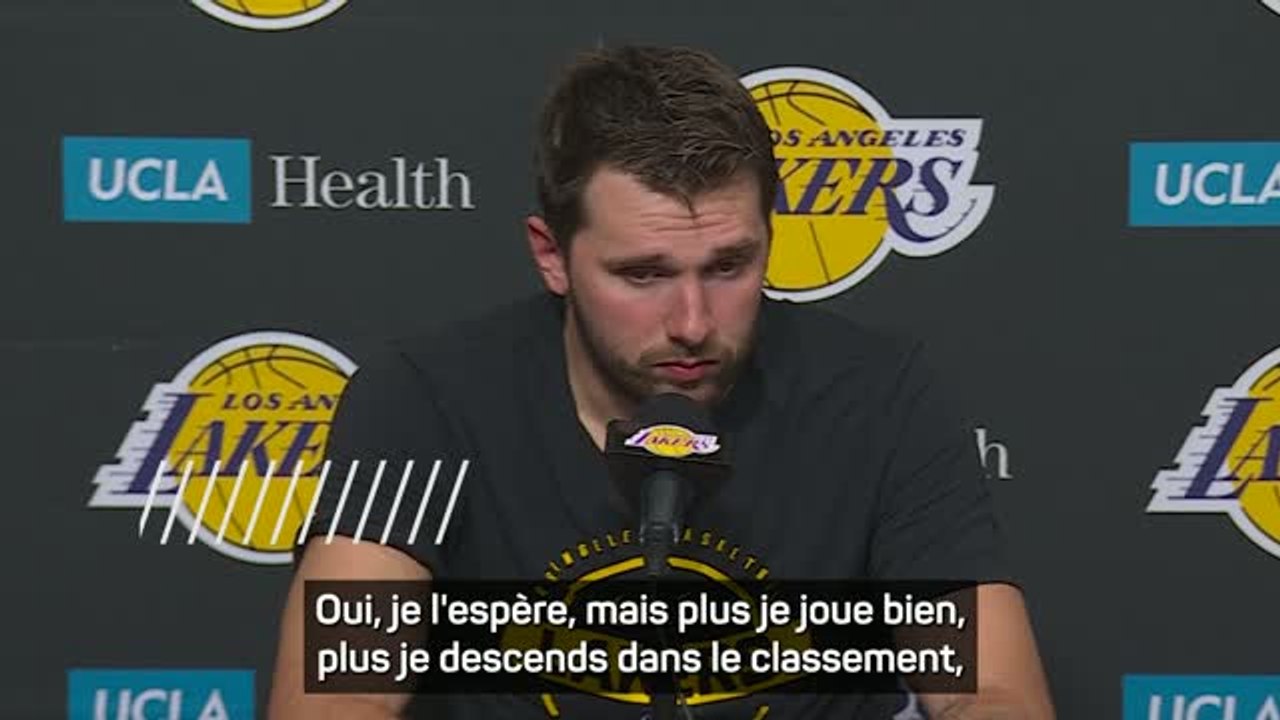Lakers - Doncic sur la course au MVP : "Plus je joue bien, plus je descends dans le classement"