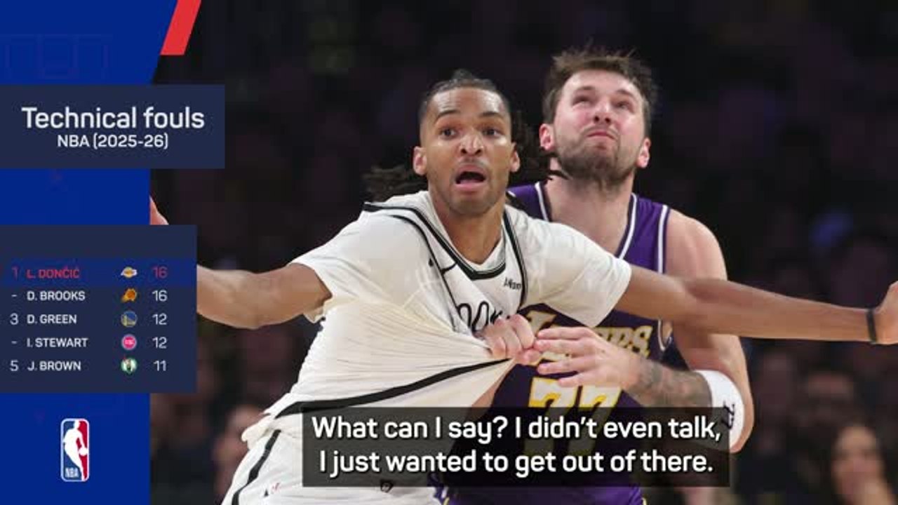 Doncic bemused after picking up 16th technical foul
