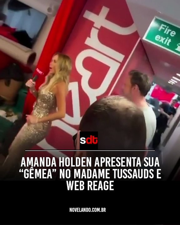 Amanda Holden apresenta sua “gêmea” no Madame Tussauds e web reage