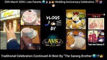 25th March 2026 | Vlogs 🤳✍️🏻🎬 By AVS | Late Parents 🌏🤱🏻🧑🏻‍🍼👑 Wedding Anniversary Celebration 🎂🎉🎊 | Traditional Celebration Continued At Best By "The Sarang Brothers" 🌏👬🏻👑 AVS & Niraksh ✨️🎩🌏👑👊🏻🦁🦁👌🏻💯🔥⚡️ :  https://youtu.be/3134