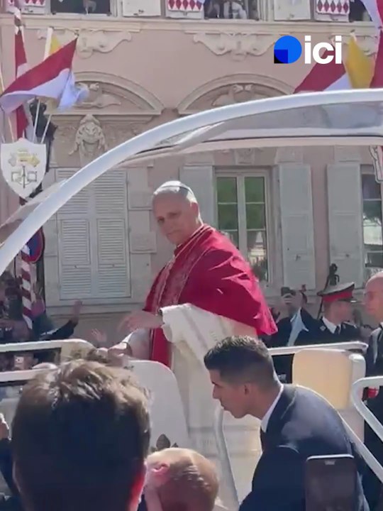 Parcours du pape Léon XIV en papamobile à Monaco