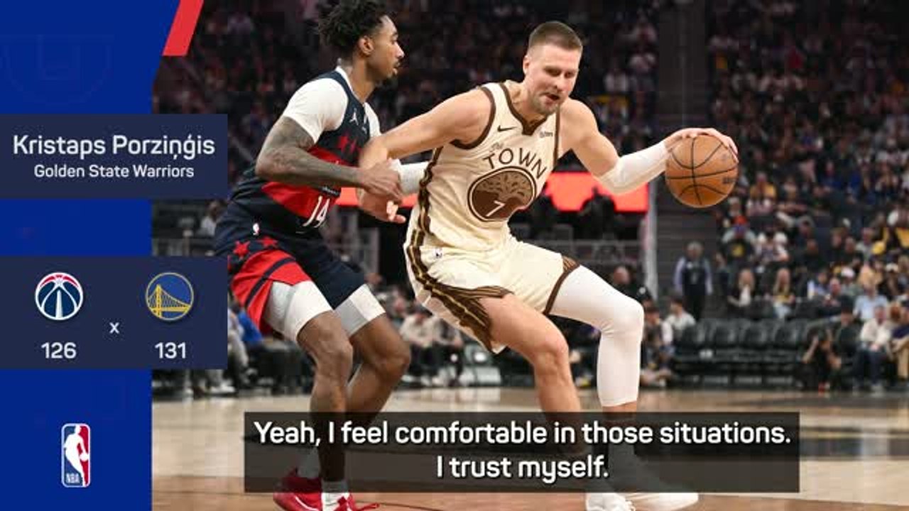 Confident Porzingis happy to be focal point of Warriors attack