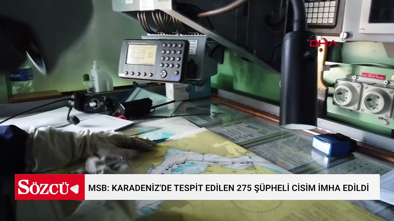 MSB: Karadeniz'de tespit edilen 275 şüpheli cisim imha edildi