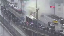 SON DAKİKA... Şişli'de metrobüste yangın