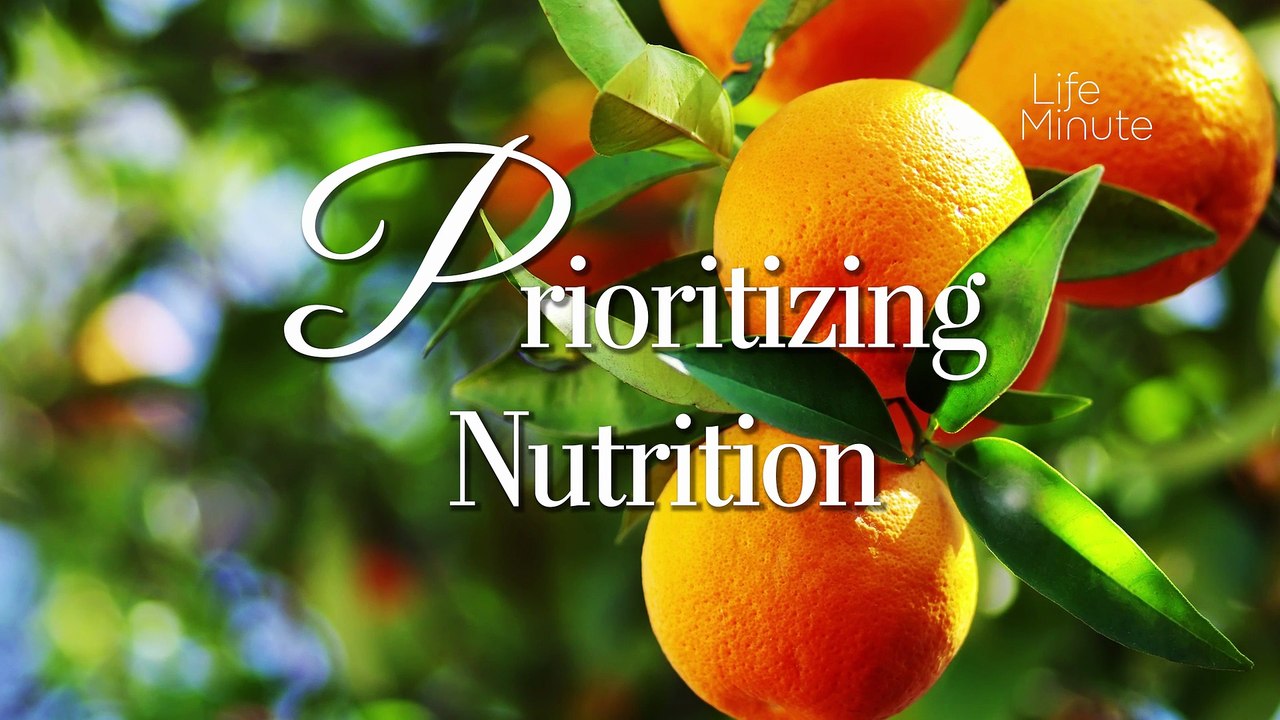 Prioritizing Nutrition