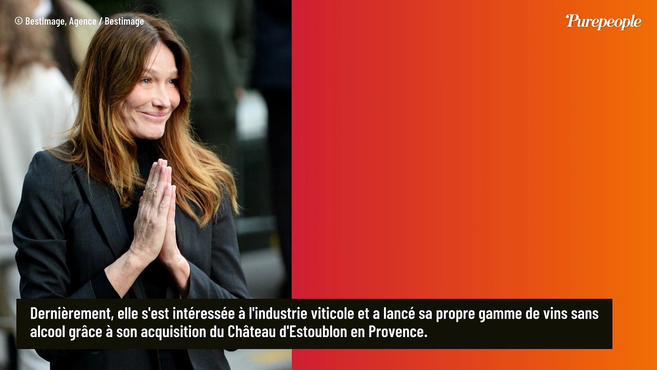L'autre vie de Carla Bruni : son domaine qui s'étend sur plus de 200 hectares en Provence lui a permis de se lancer dans un business moderne
