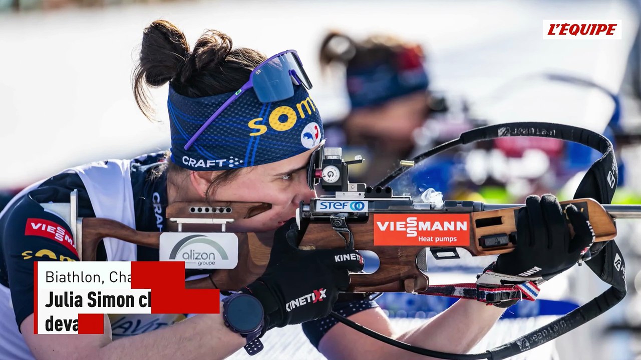 Julia Simon championne de France de la mass-start devant Lou Jeanmonnot - Biathlon - Championnats de France (F)