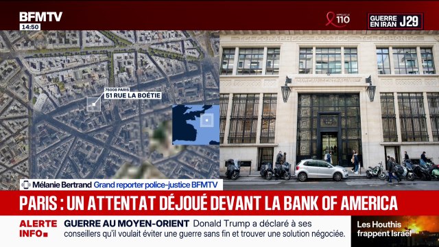 Paris: un attentat déjoué devant la Bank of America