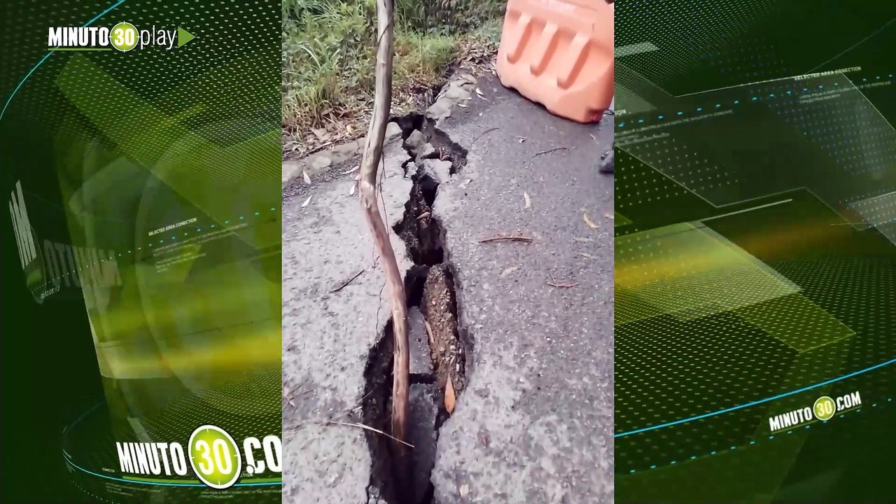 Cierre total en vía Concordia–Betulia por deslizamiento y riesgo en el terreno